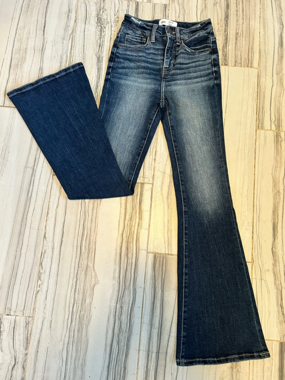 Like New BKE Billie High Rise Stretch Flare Jeans - Picture 6 of 16